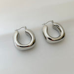 Load image into Gallery viewer, Alegra Silver Hoops (pre- order)
