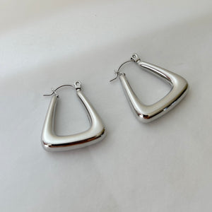 Piera Silver Hoops