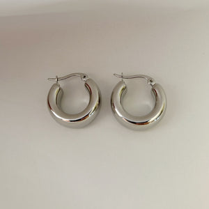 Caterina Silver Hoops (pre- order)