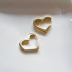 Load image into Gallery viewer, Peri Mini Heart Hoops (pre- order)
