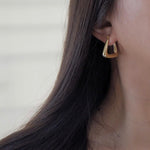 Load image into Gallery viewer, Piera Gold Hoops
